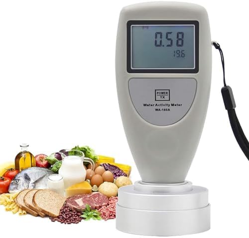 Water Activity Meter, Food Tester Monitor Water Analyzer, Portable Food AW Tester Moisture Meter for Food Jerky Dried Fruit Grain Vegetable