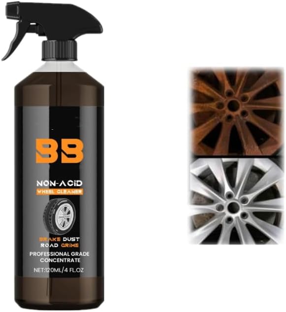 Bronze Bomber Wheel Cleaner,Non-Acid Wheel Cleaner,Wheel Cleaning Spray for Car Wash Rim,Cleaner &amp; Brake Dust Remover,Professional All in One Tire &amp; Wheel Cleaner (1pcs)