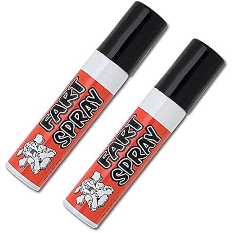 Liquid Fart Gag Prank Joke Spray Can Stink Bomb Smelly Stinky Gas Crap Net WT .25 Gm 2 Pack