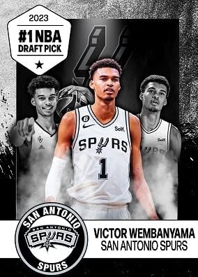 2023#1 NBA Draft Pick VICTOR WEMBANYAMA Custom Made Basketball Novelty Rookie Card - San Antonio Spurs - Unbranded Novelty Card