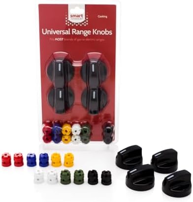 Smart Choice Range Knob Kit, Black, Fits Most Ranges and Ovens.