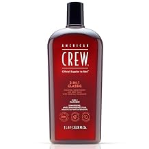 American Crew Shampoo, Conditioner & Body Wash for Men, 3-in-1, 33.8 Fl Oz
