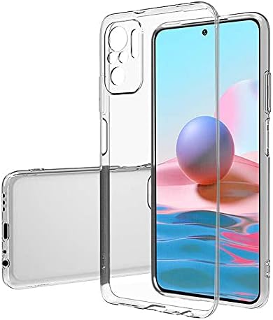 Xiaomi Redmi Note 10 Pro/Note 10 Pro Max Compatible Camera Protected Anti-Shock Ultra Slim TPU Transparent Silicone Case (Transparent, Xiaomi Redmi Note 10 Pro/Note 10 Pro Max)