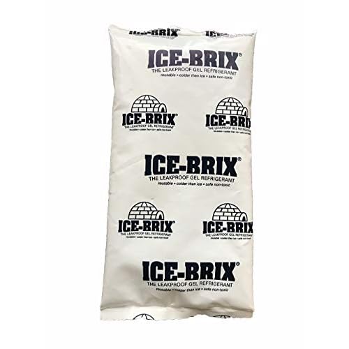 Ice-Brix Reusable Leakproof NonToxic Ice Pack 3oz Gel 5 x 2 34 x 34 Qty90