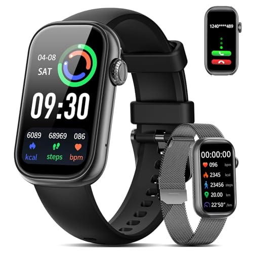 LIGE Smart Watch for Men WomenAnswerDial Calls,1.47 HD Display,70 Sports ModesIP68 Waterproof Fitness Watch, with Heart RateSpO2 for AndroidiOS Black