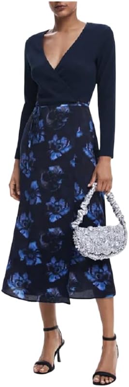 Desigual Womens Woman Woven Dress Long Sleeve