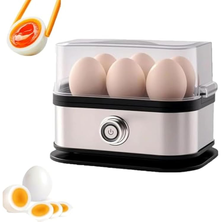 Smart Egg Cooker With Auto Shut Eggs Cooker Electric 6 Egg Capacity Hard Boiled Medium Soft Boiled Egg Cooker