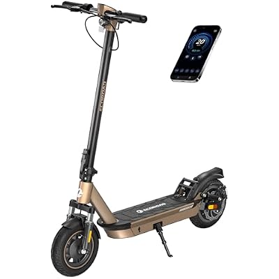 ECOROAD EC10 Electric Scooter for Adults, 750W Motor & 25 MPH & 32 Miles Long Range, 10 Tires with Dual Suspension, Foldable Commuting E Scooter with App Control