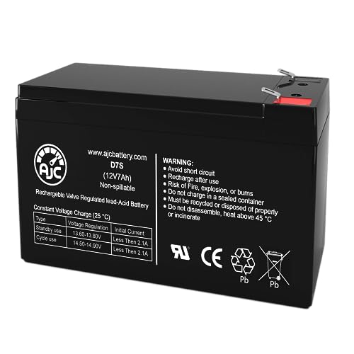 AJC Battery Compatible with ION Audio Pathfinder Charger 12V 7Ah Speaker Battery