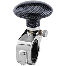 Steering Wheel Folding Spinner Knob,Steering Wheel Knob Quick Release Ball,Spping Ball For Truck Steering Wheel Booster,Universal Car Steering Wheel Knob Auxiliary Handle Control(Carbon brazing)