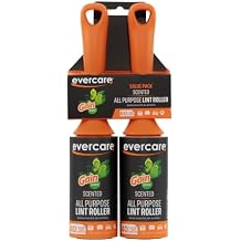 Evercare Lint Roller, Scented 40 Sheets, Two-Pack, Orange