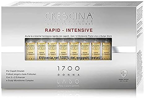Crescina Transdermic RAPID-INTENSIVE 1700 Woman 40 Hair Growth Vials