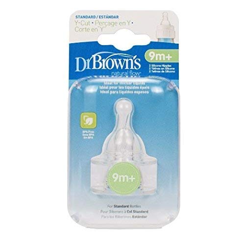 Dr. Browns Unisex Baby Natural Flow Standard Silicone Y-Cut Nipples