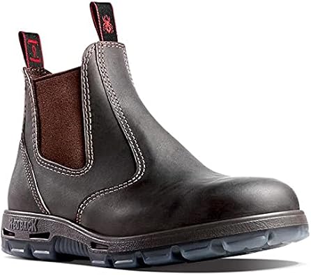 Red Back Boots USBOK Dark Brown Steel Toe Size 10 US