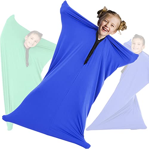 OUTREE Sensory Sock for Kids, Small,3-5 Years,3927,Good for Height:29 - 36,Full Body Sock Provides Deep Pressure Input, Sensory Toys for Autistic Children with A Carrying Bag,Blue
