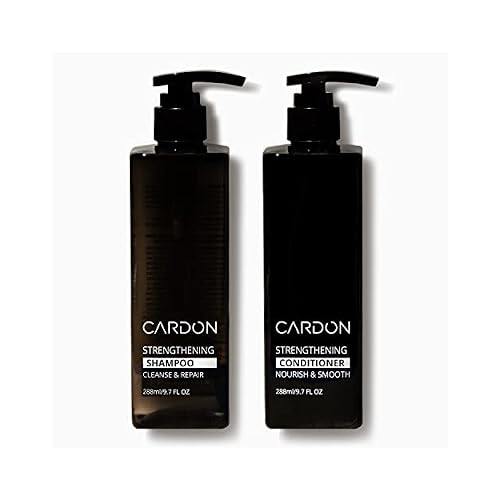 CARDON Hair Growth Set - Strengthening Shampoo and Conditioner for Men, Boost Hair Growth and Prevent Thinning, Korean Haircare for Healthy Scalp and Deep Conditioning 2 Bottles