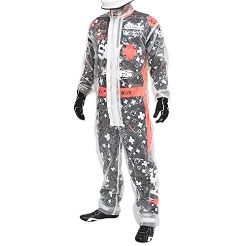 K1 Race Gear 1-Piece Karting Rain Suit Clear, -Large