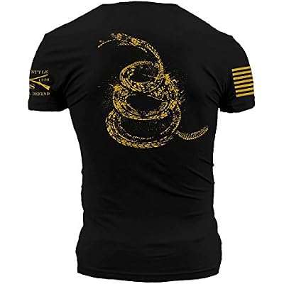 Grunt Style Gadsden Tracks Mens T-Shirt, Color Black, Size Medium