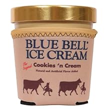 Blue Bell Ice Cream Pint Koolie | Neoprene Sleeve | Pint Holder (Cookies 'N Cream)