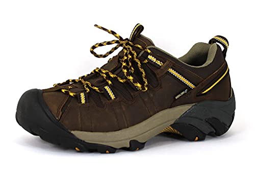 KEEN Men's Targhee II WP-M Hiking Shoe, Cascade Brown Golden Yellow, 10 UK
