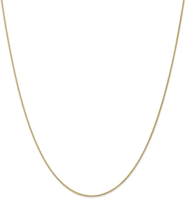 Roy Rose Jewelry 10K Yellow Gold YG 1mm Spiga Chain Necklace ~ Length 18'' inches