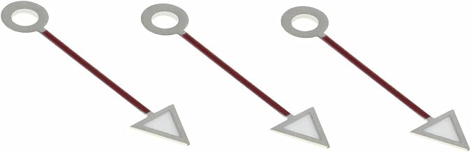 Ewatchparts 3 GMT Watch Hand Compatible With Movement ETA 2836 2846 2893-2 2892-A2 GMT 1.8mm Hole Silver