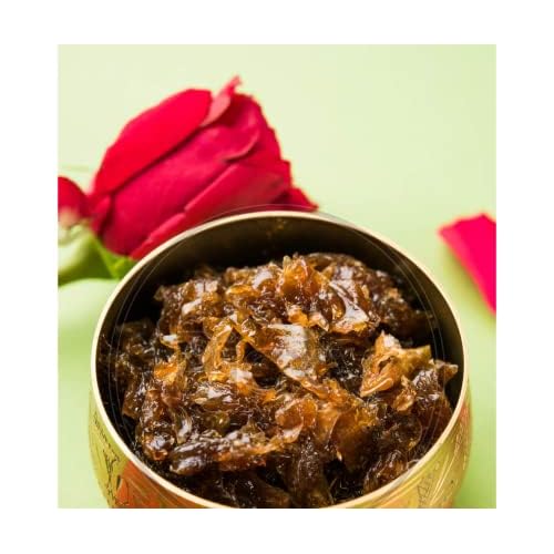 GHOTARAM Gulkand Prepared Using Haldighatis Chaitri Roses Organic Himalayan Rose Petal Jam Rich In Calcium and Antioxidants-450g150g3Pac