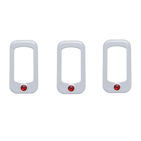 Rocker Switch Trim Compatible with Peterbilt and Kenworth | Red, For Truck and Semi, 3 Pack