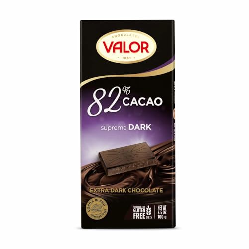 Valor. 82% Dark Chocolate. 100g 3.53oz.