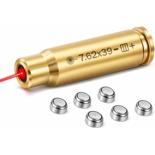 Red Dot 7.6239 Laser Bore Sighter Boresight Sighting Caliber for Hunting 7.6239 Laser Bore Sighter