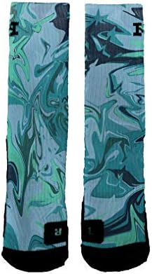 HoopSwagg Brand Athletic Socks Easter Swirl Medium