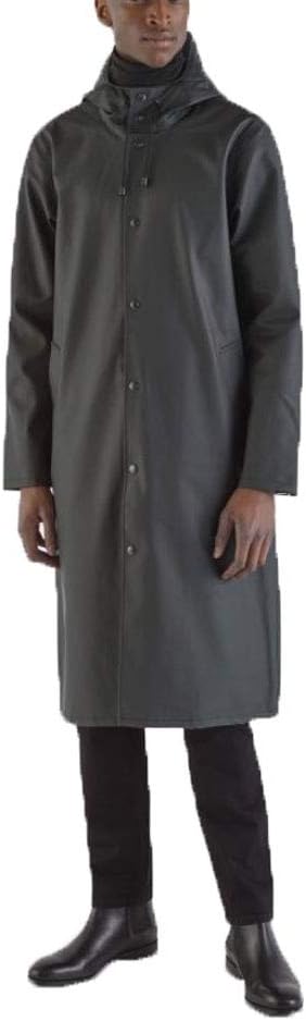 Unisex Classic Stockholm Long Raincoat, Black, -Small