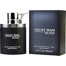 Myrurgia Yacht Man Black Eau de Toilette Spray for Men, 3.4 Ounce