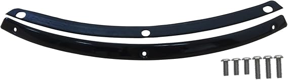 FATECIM Batwing Windshield Windscreen Trim with Rubber Gasket for Harley Touring Electra Street Tri Glide Ultra Limited 1996-2013 Gloss Black