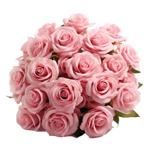 GlobalRose Fresh Cut Pink Roses - 50 2 Bundles of 25 - Fresh Flowers for Valentines Day, Wedding, Birthday, Anniversary, Bridal Shower, or Home Decor