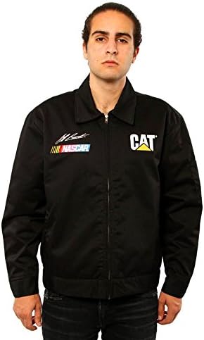 Mens Nascar Jeff Burton Caterpillar Racing Mechanics Jacket XL