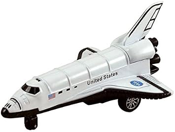 KiNFUN NASA Space Shuttle, 5 inch, Die Cast Metal Pullback Action Toy Model