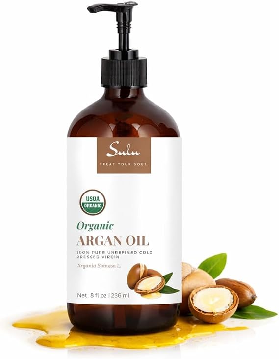 100% Pure Organic Cold Pressed Unrefined Virgin Moroccan Argan Oil (8 oz)- from Agadir, Morocco-Skin Care-Hair Care