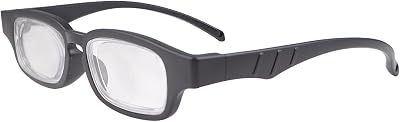 Devirld Adjustable Focus Reading Glasses 0D to 350D Diopters Readers Eye Glasses Anti Blue Light Multi Point Micro Permeable Lens, Black