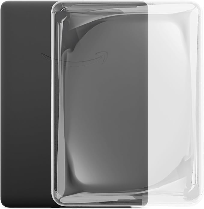 Strapsicle Clear Silicone Case for Kindle Paperwhite 7 12th Gen, Signature Edition, Colorsoft - Transparent Protector Cover for Kindle Devices