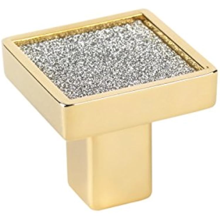 Topex P2904ORZSIL Small Square Sparkling Swarovski, Gold