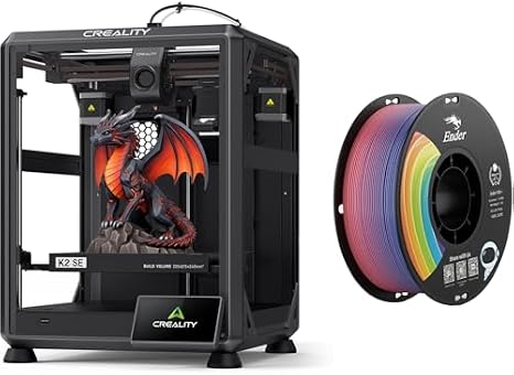 Creality K2 SE 3D Printer Bundle with Rainbow Upgrade Ender PLA+ Filament