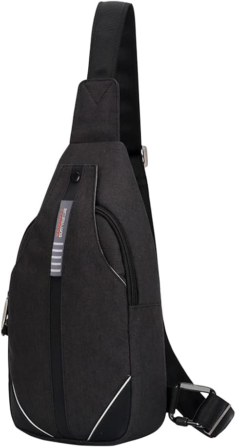 WATERFLY Anti-Theft Sling Bag for Men and Women Chest Bag Hippie Crossbody Bag Multipurpose Daypack