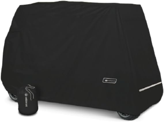 Greenline Golf Cart Cover 4 Passenger Marine Grade Fabric, Made in North America, Water Resistant with Rear Zipper - Universal Fit Golf Cart Cover for All Models-Fits up to 106"L x 48"W x 62"H