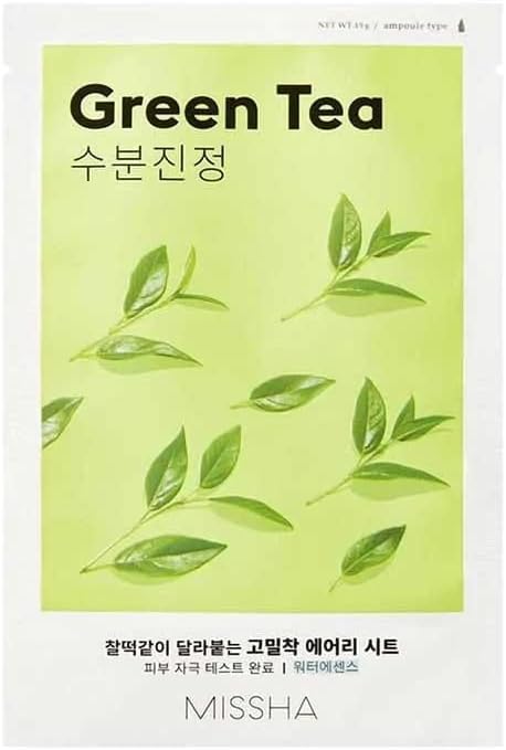 MISSHA Yeşil Çay Özlü Nemlendirici Yaprak Maske (1ad) Airy Fit Sheet Mask Green Tea