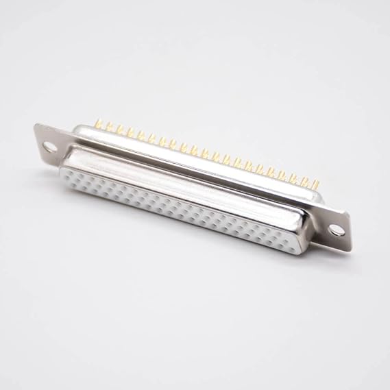 62 Pin D Sub Connector Three Rows Machined Solder Cup Straight Female DB Interface