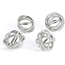 Unknown1 Decorative Spheres Sculpture Silver Steel Nickel Finish
