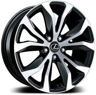 New 18 inch x 7.5 Wheels Rims NX FSport Style Black Machined Face Compatible With Lexus NX200T NX300 2015-2018 Bolt Pattern 5x114.3 Set Of 4