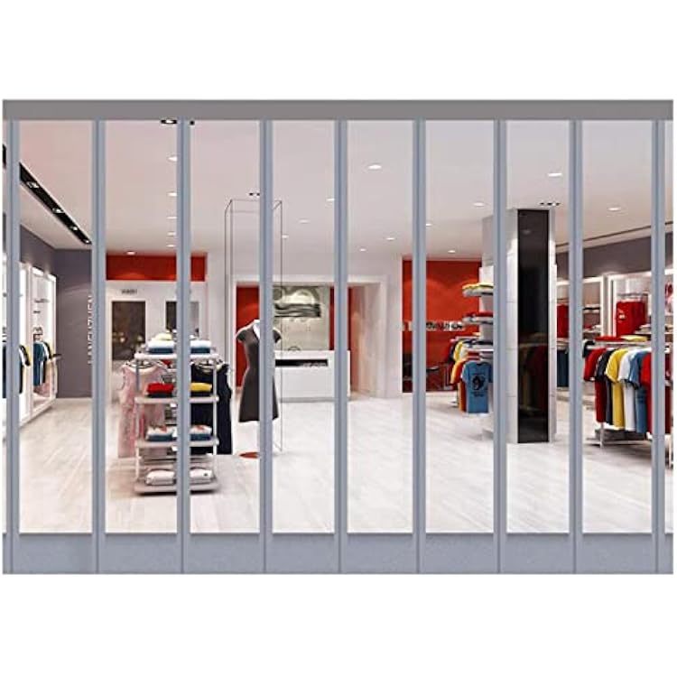 Magnetic Clear Kit PVC Plastic Strip Door Curtain Waterproof Heavy Duty Vinyl Curtain for Patios, Gazebos, 72 Sizes, Customized Size : 45x345cm17.72x135.83in