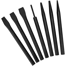 Performance Tool 1937 7-Piece Punch and Chisel Set - Heavy Duty Tools for Precision Metalworking and Woodworking Tasks